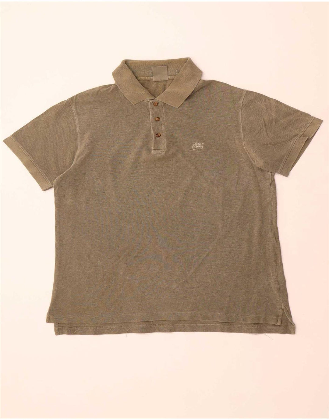 Camisa polo masculina TIMBERLAND grande algodão cáqui