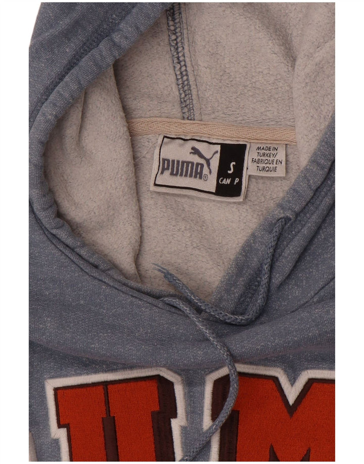 Puma Mens Graphic Hoodie Jumper Pequeno Cinza