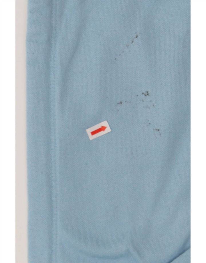 CHAMPION Womens Graphic Hoodie Jumper UK 14 Medium Blue Cotton Vintage Champion and Second-Hand Champion from Messina Hembry 