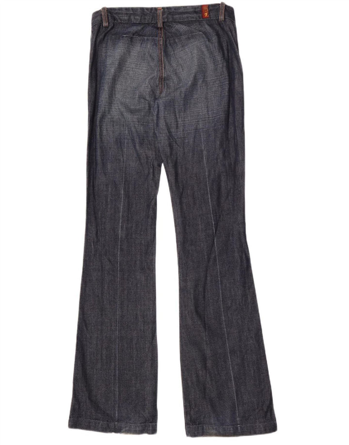 7 For All Mankind Jeans feminino largo W27 L34 algodão azul marinho