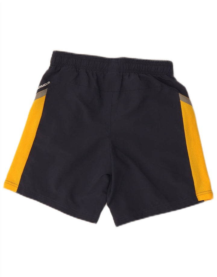 Shorts esportivos masculinos Under Armour 9-10 anos médio azul marinho colorblock