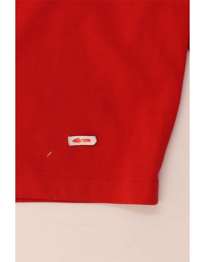 Shorts esportivos masculinos Nike médio vermelho colorblock poliéster