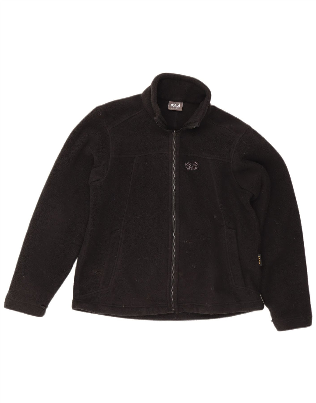 Jaqueta feminina de lã com forro Jack Wolfskin Reino Unido 14 grande poliéster preto