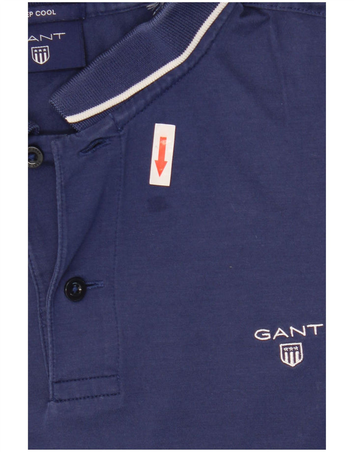Camisa polo masculina Gant média azul marinho