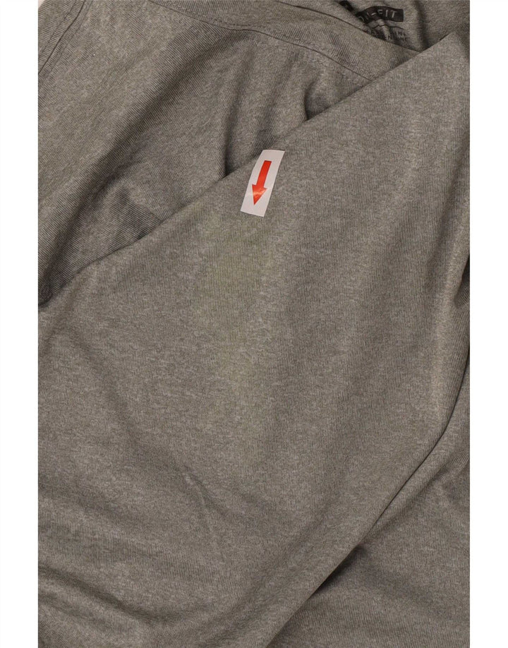 Camiseta Nike Masculina Dri Fit Top Cinza Médio Poliéster