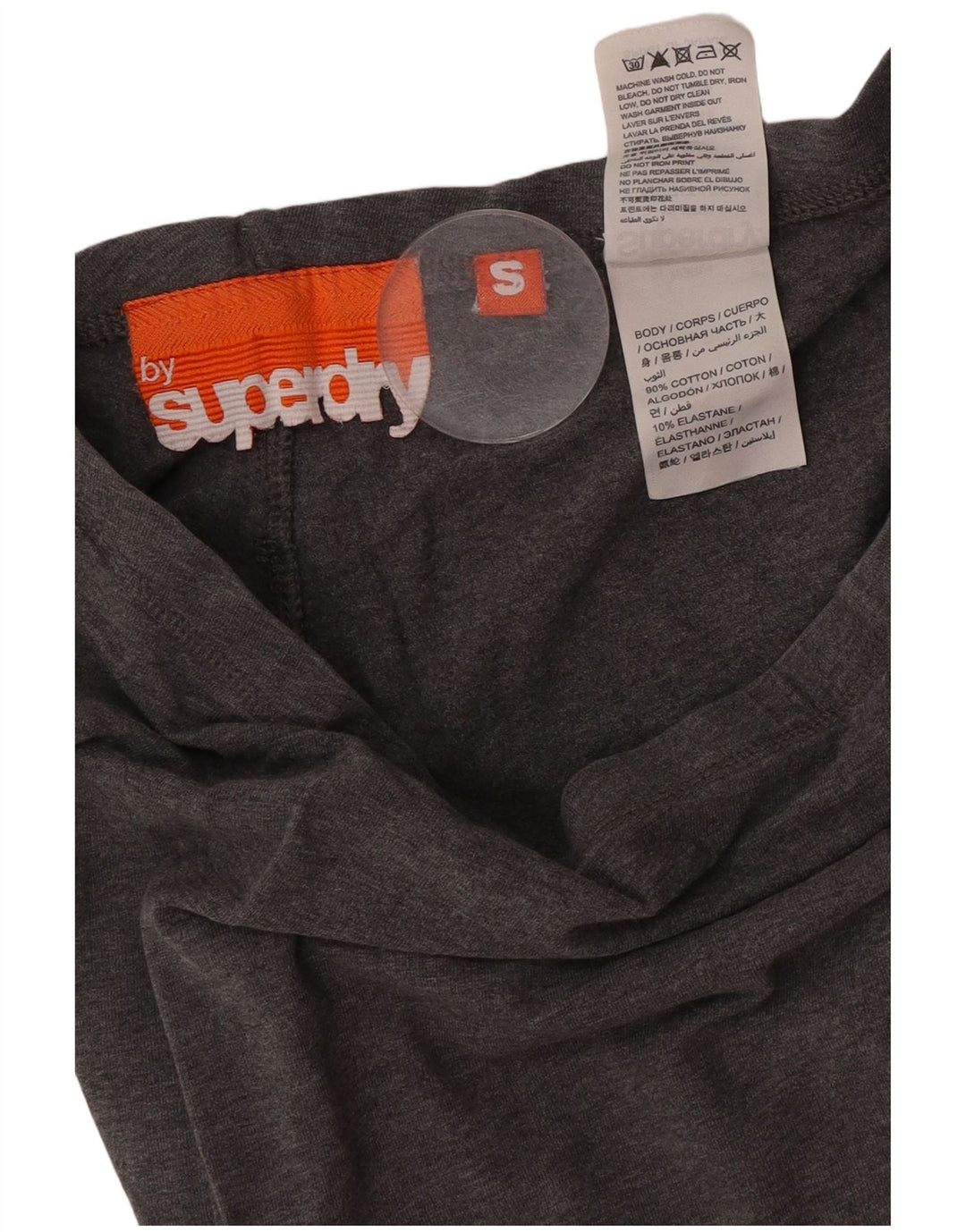 Leggings gráficas femininas Superdry UK 8 pequeno algodão cinza