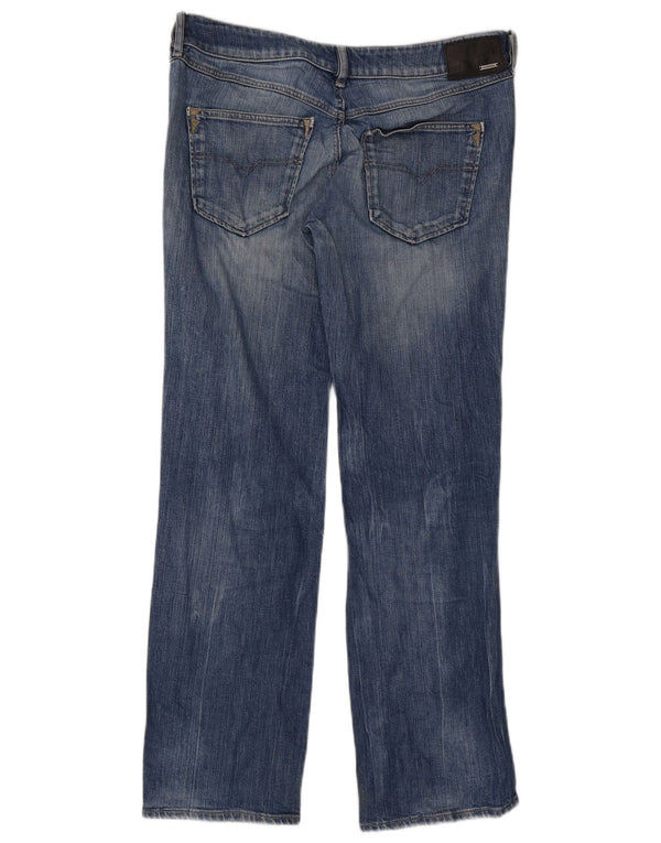 Diesel Feminino Vixy Straight Jeans W31 L32 Azul Algodão