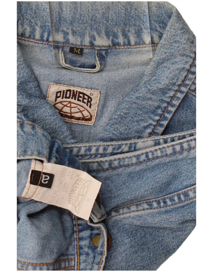 Colete jeans feminino PIONEER UK 14 algodão azul médio