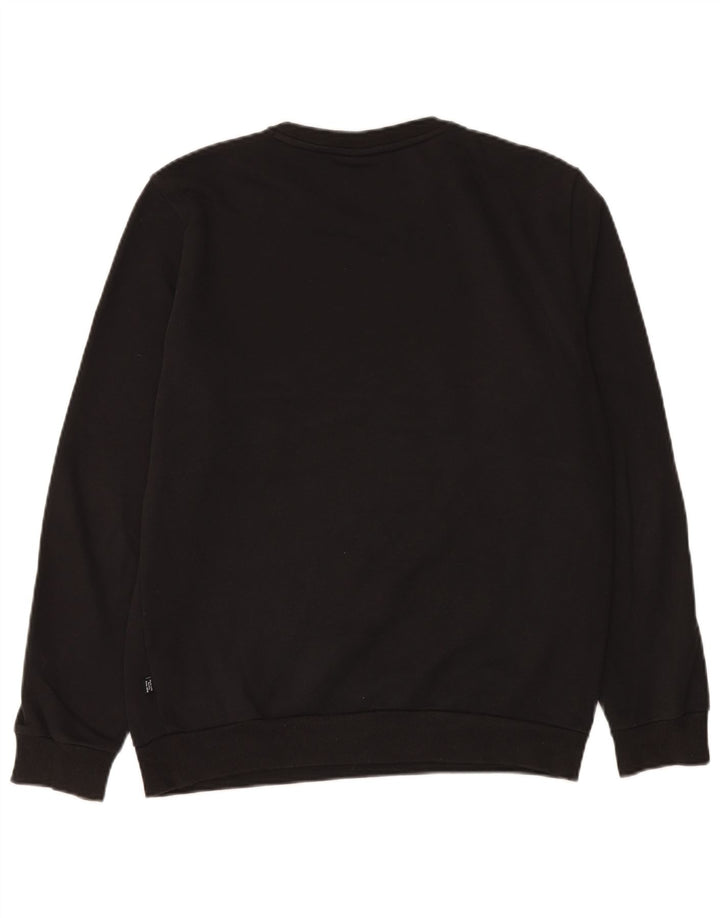 Puma moletom masculino jumper pequeno algodão preto