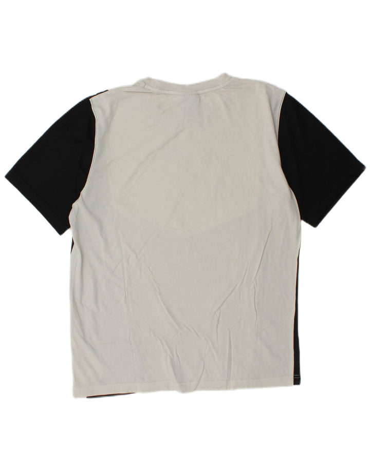 Camiseta Nike masculina gráfica Top médio branco colorblock algodão