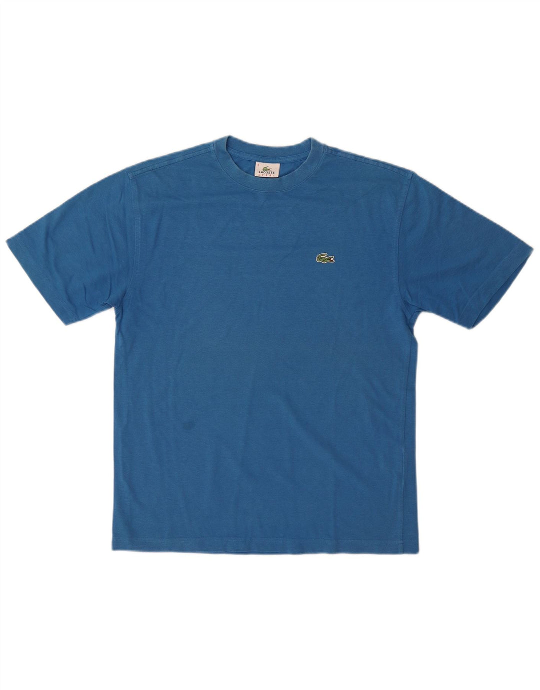 LACOSTE Mens T-Shirt Top Size 3 Small Blue Cotton
