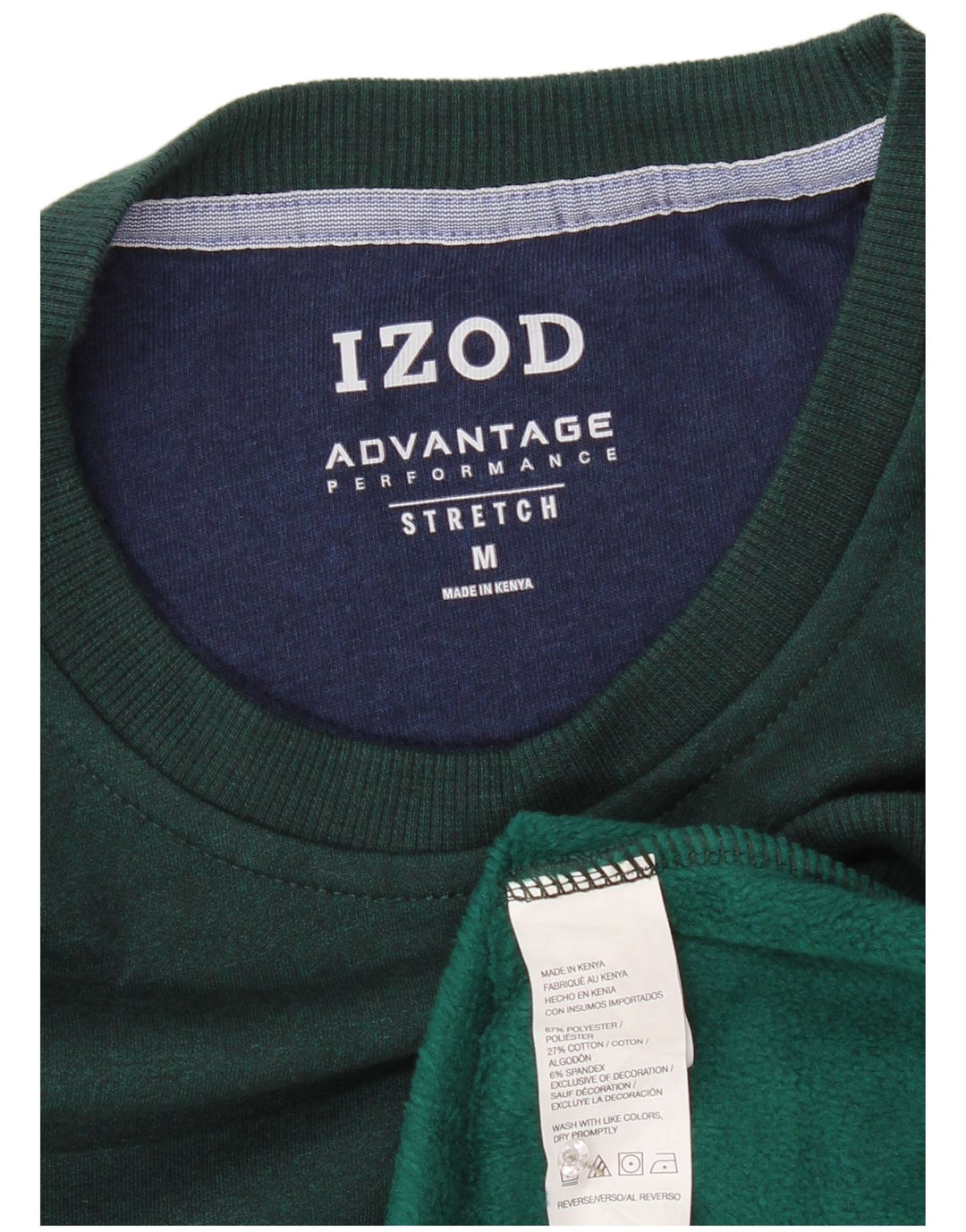 IZOD moletom masculino jumper médio algodão verde