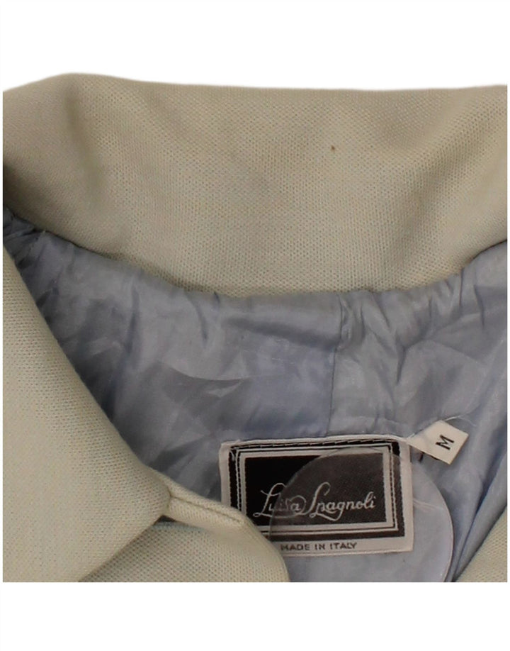 LUISA SPAGNOLI Sobretudo feminino oversized UK 14 cinza médio