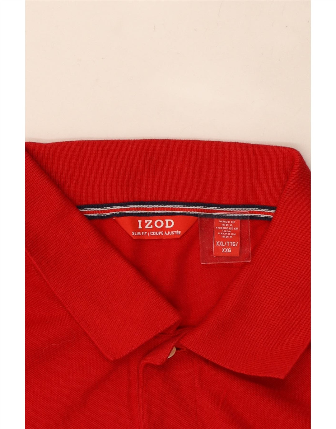 Camisa polo masculina IZOD 2XL algodão vermelho
