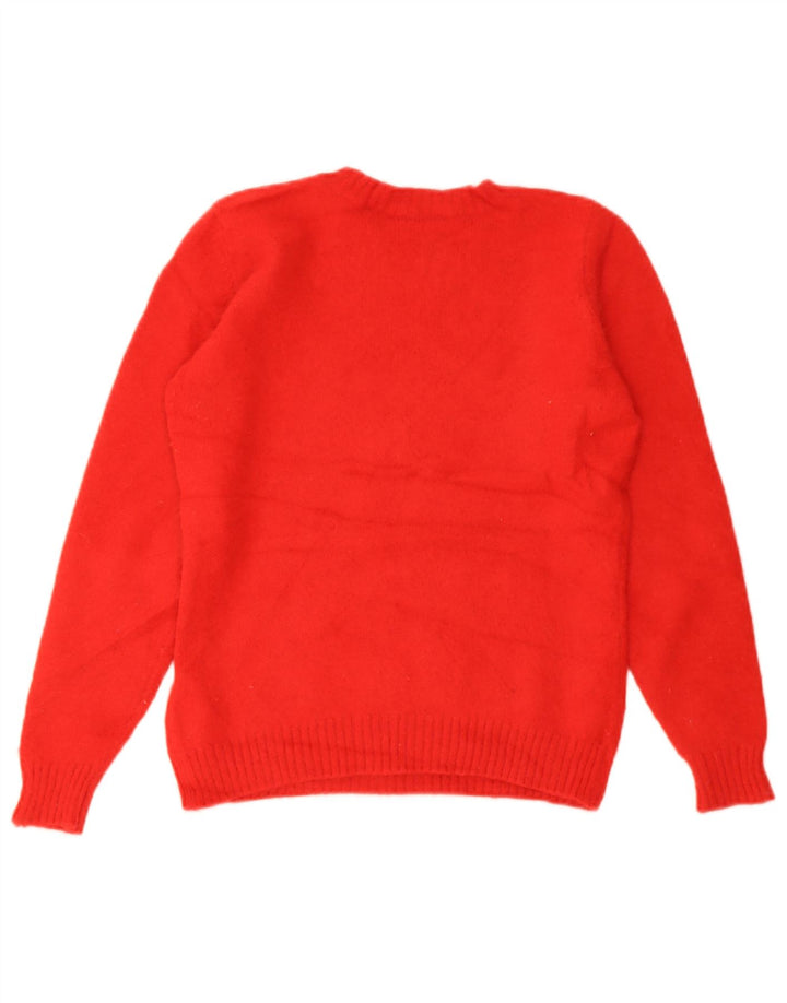 Suéter feminino Marks & Spencer com gola redonda e gola redonda Reino Unido 8 pequeno vermelho