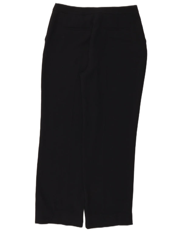 Calça chino reta feminina Hobbs UK 12 médio W32 L29 azul marinho
