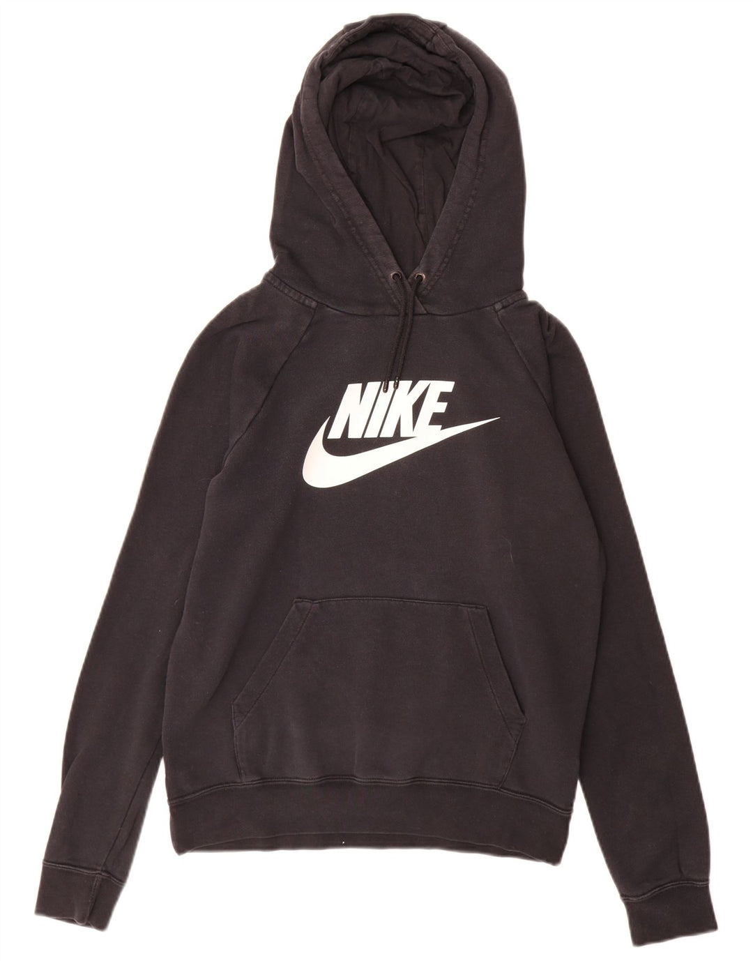 Jumper com capuz gráfico masculino Nike pequeno algodão preto