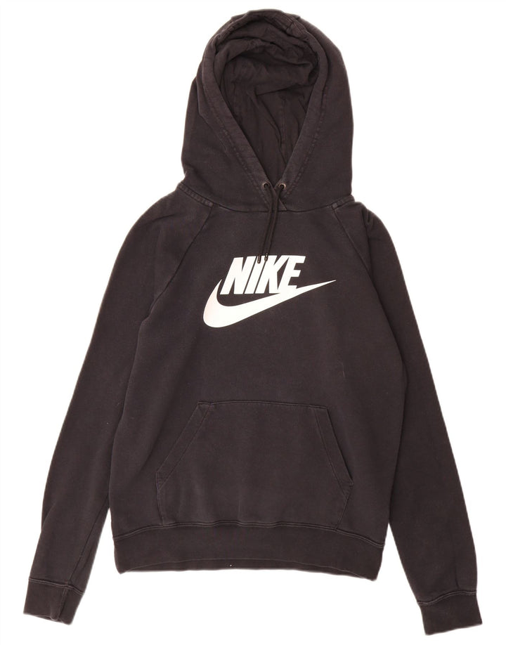 Jumper com capuz gráfico masculino Nike pequeno algodão preto