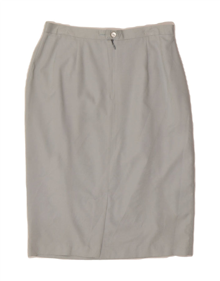 VINTAGE Womens Pencil Skirt W27 Small Grey Vintage Vintage and Second-Hand Vintage from Messina Hembry 