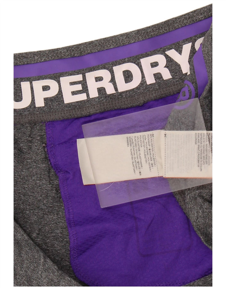 Leggings Capri Femininas SUPERDRY UK 14 Grande Poliéster Cinza