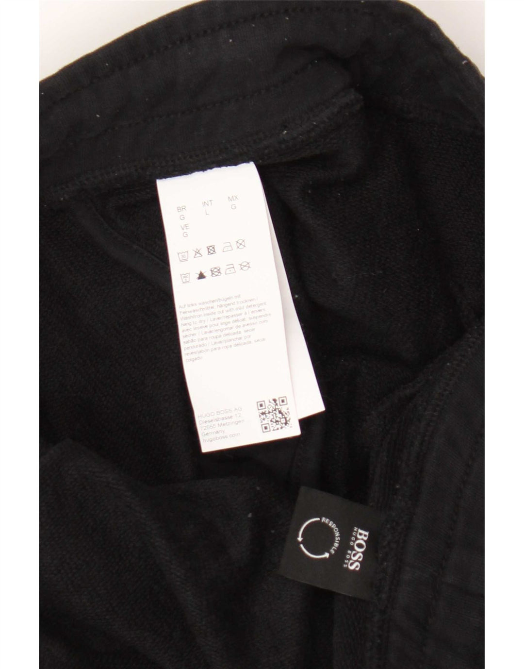 Hugo Boss Mens Sport Shorts Grande Algodão Preto