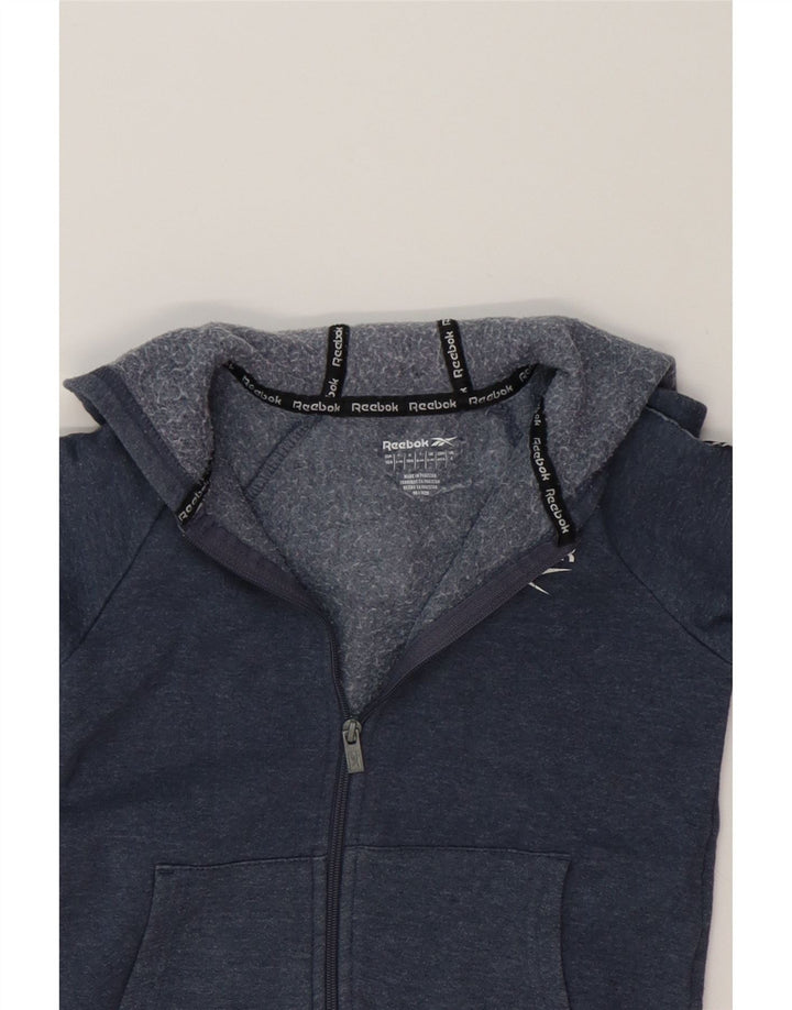 ADIDAS Boys Graphic Zip Hoodie Sweater 3-4 Years Blue Cotton Vintage Adidas and Second-Hand Adidas from Messina Hembry 