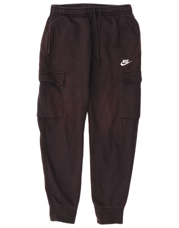 Nike Mens Cargo Calças de treino Joggers Pequeno Algodão Preto