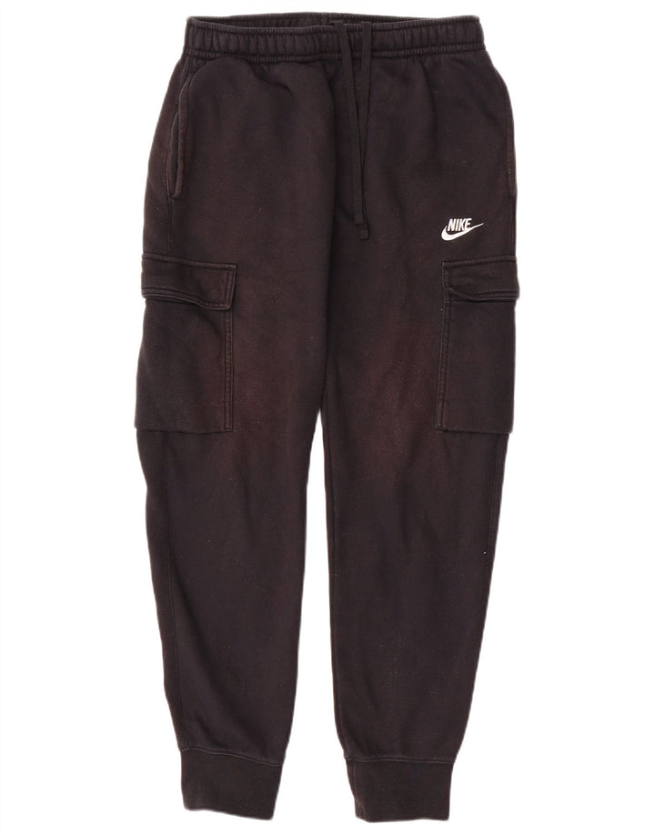 Nike Mens Cargo Calças de treino Joggers Pequeno Algodão Preto