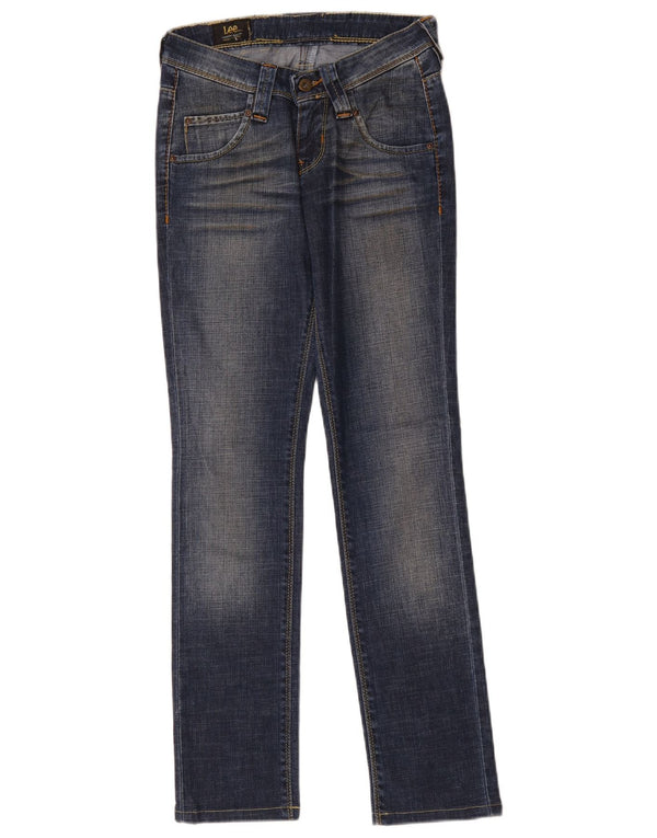 Lee Womens Slim Jeans W27 L30 Azul Algodão