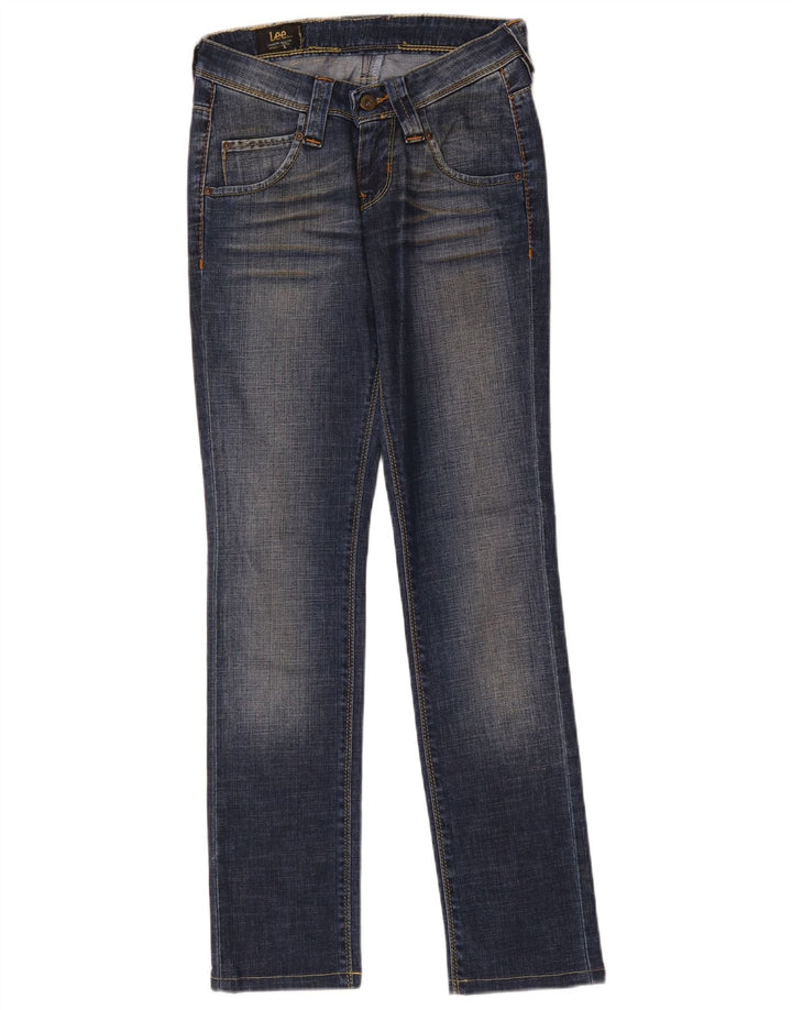 Lee Womens Slim Jeans W27 L30 Azul Algodão