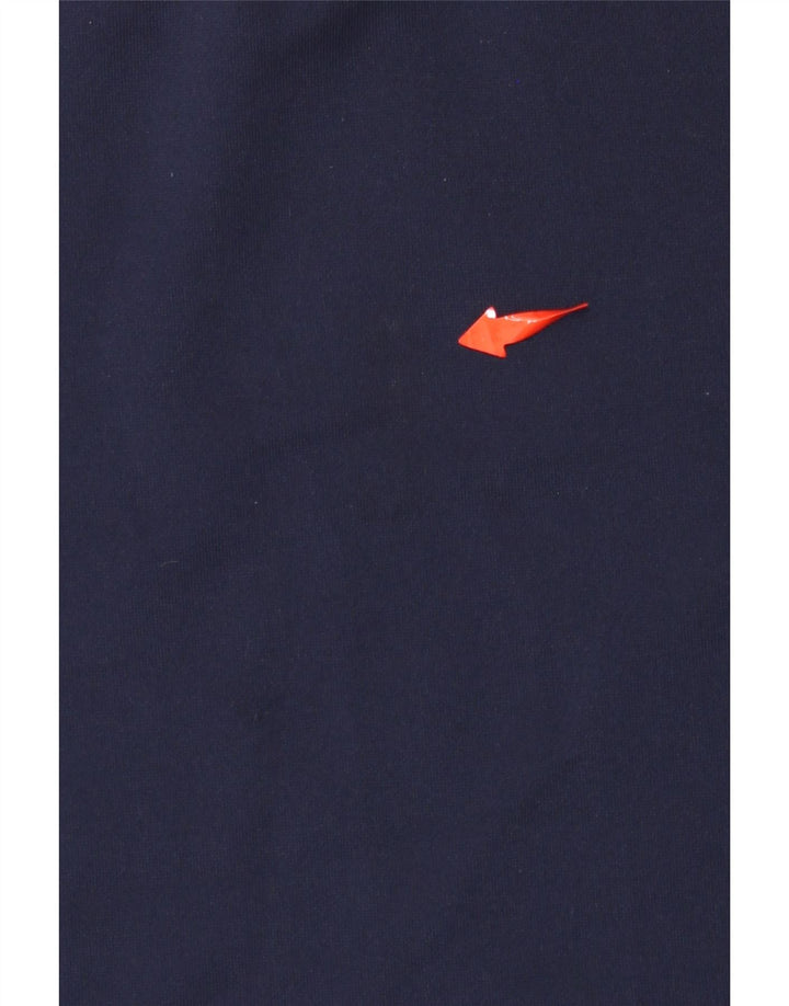 PUMA Mens Zip Neck Pullover Treino Top Grande Azul Marinho