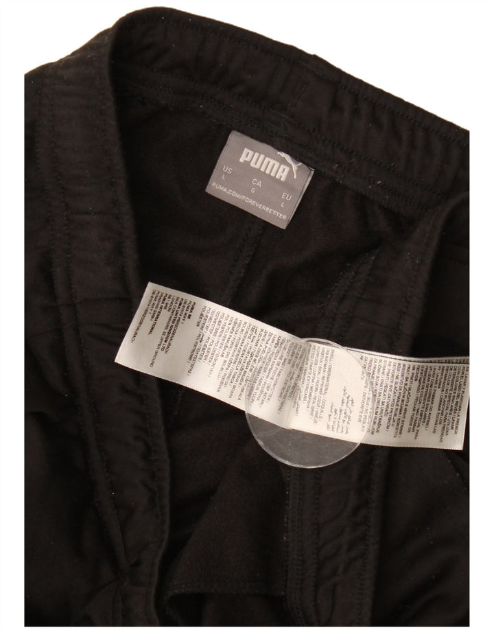 Calça de treino masculina Puma Joggers grande poliéster preto