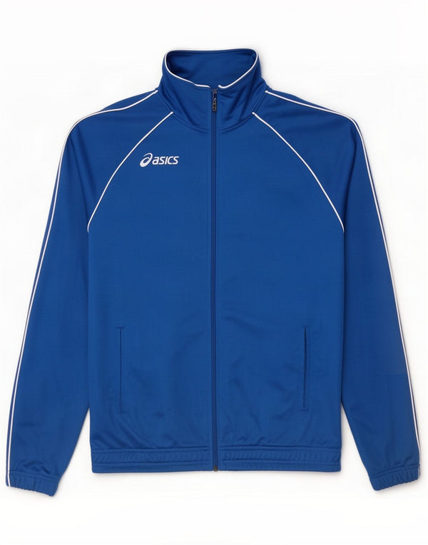 Asics Mens Tracksuit Top Jacket XL Azul Poliéster