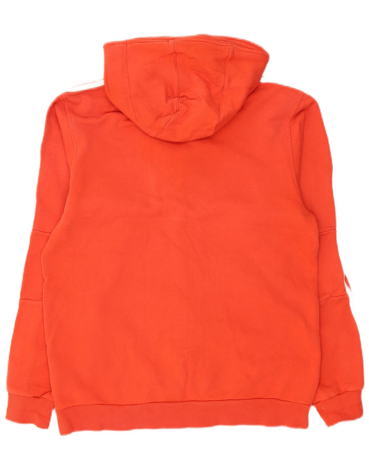 Suéter Adidas masculino com capuz e zíper gráfico médio algodão vermelho