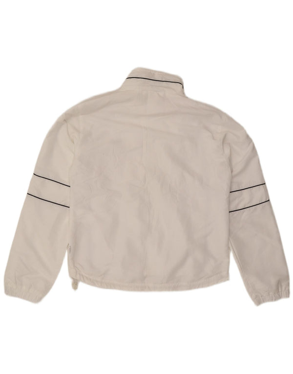 Fila Womens Tracksuit Top Jacket UK 16 Grande Poliéster Branco