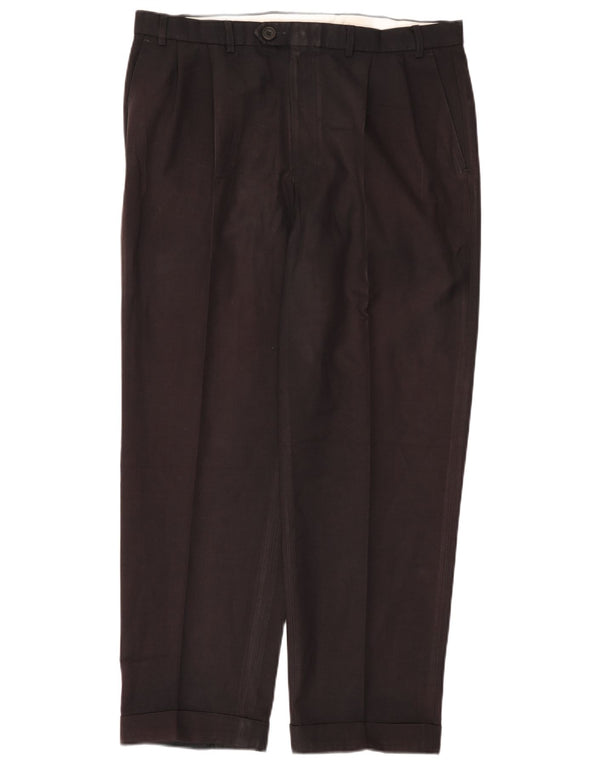 Calça masculina Marks & Spencer Pegged Suit W38 L31 azul marinho poliéster