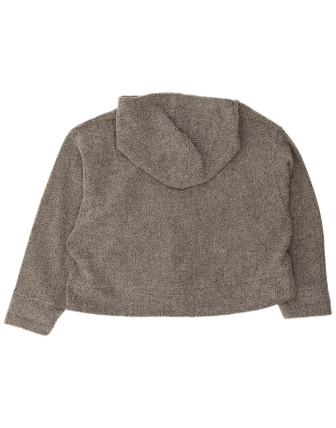Zara Womens Oversized Hoodie Jumper UK 14 Médio Cinza Acrílico