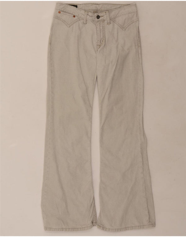 Calça feminina PEPE Jeans Bootcut veludo cotelê W28 L30 branco