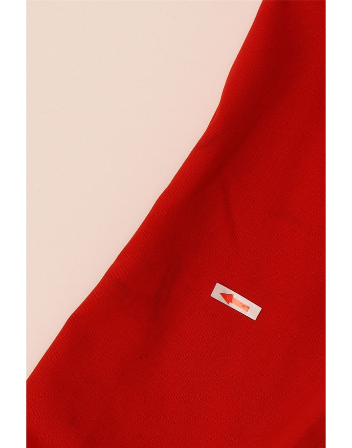 Jaqueta bomber feminina vintage com peito duplo IT 42 lã vermelha média