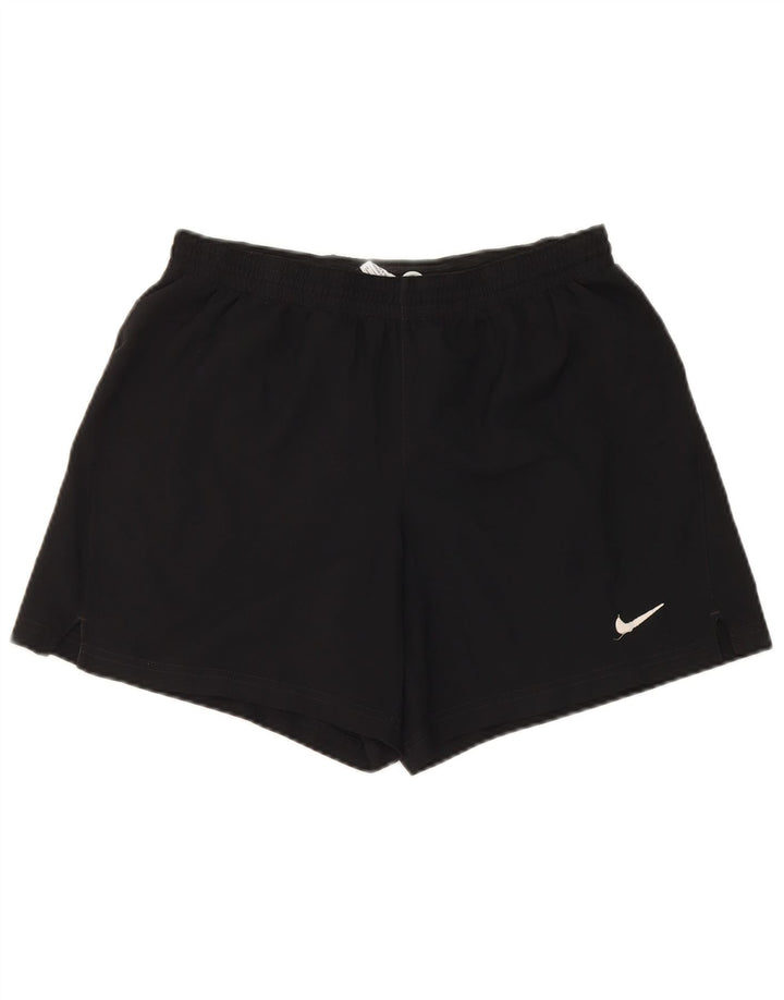 Shorts esportivos masculinos Nike médio preto poliéster