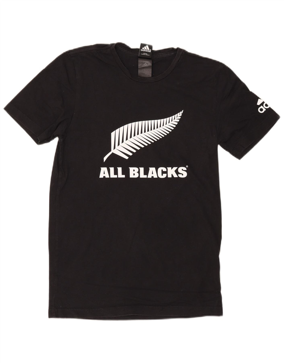 Adidas Mens All Blacks Graphic Camiseta Top Pequeno Preto