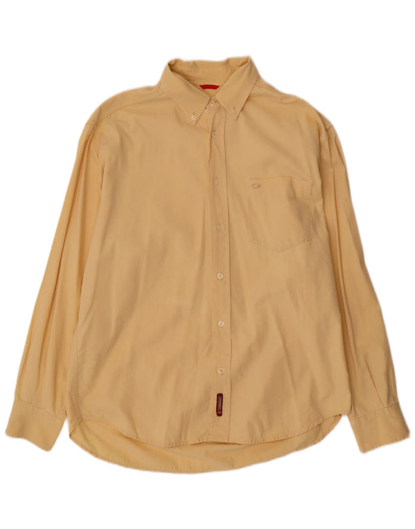 Camisa masculina Carrera grande algodão amarelo