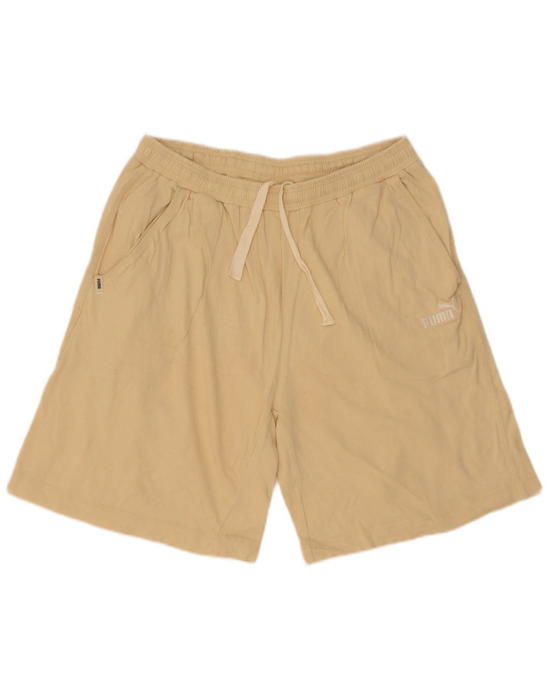 Shorts esportivos masculinos Puma grandes bege