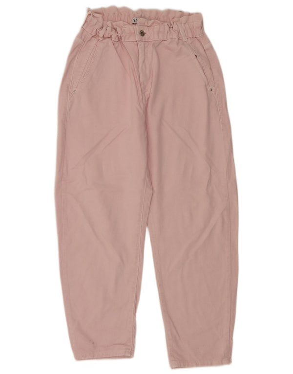 Zara Calça Chino Cônica Feminina Cintura Alta EU 40 Médio W30 L26 Rosa