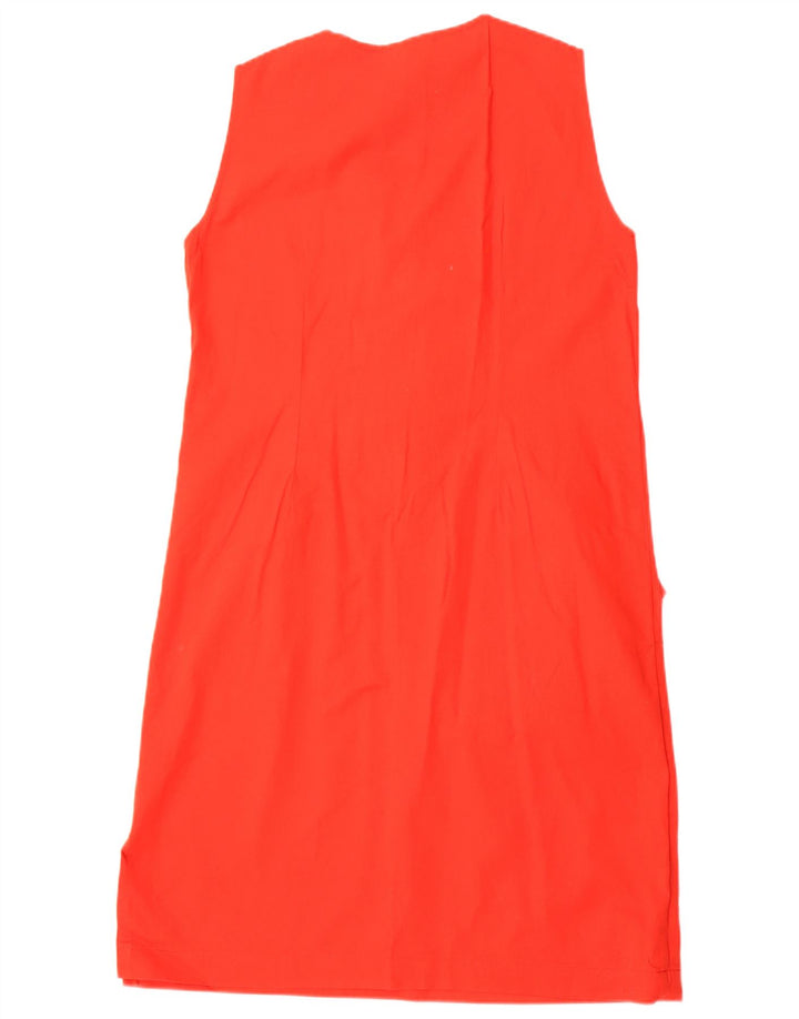 Vestido feminino Luisa Spagnoli sem mangas UK 12 vermelho médio
