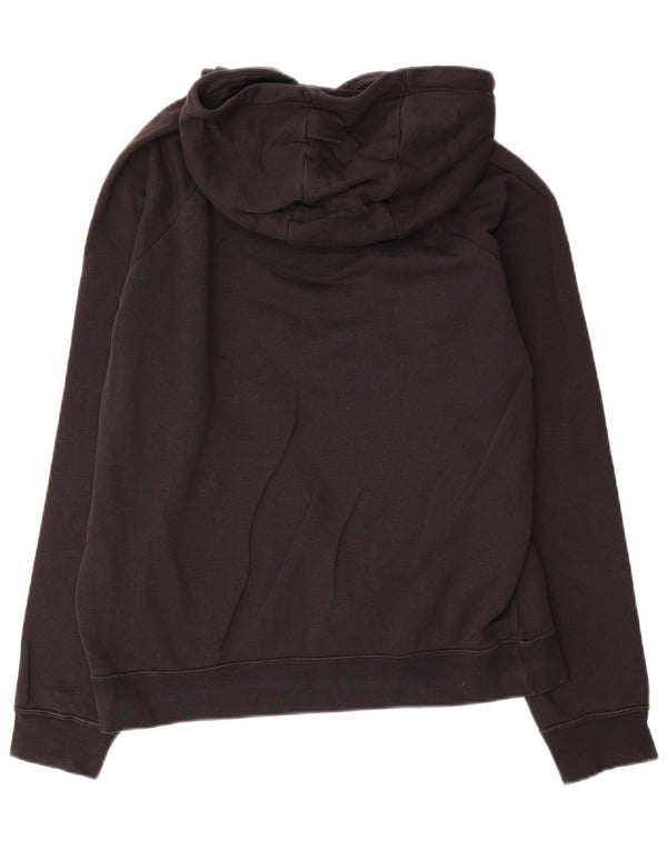 Jumper com capuz gráfico feminino Nike UK 14 médio algodão preto