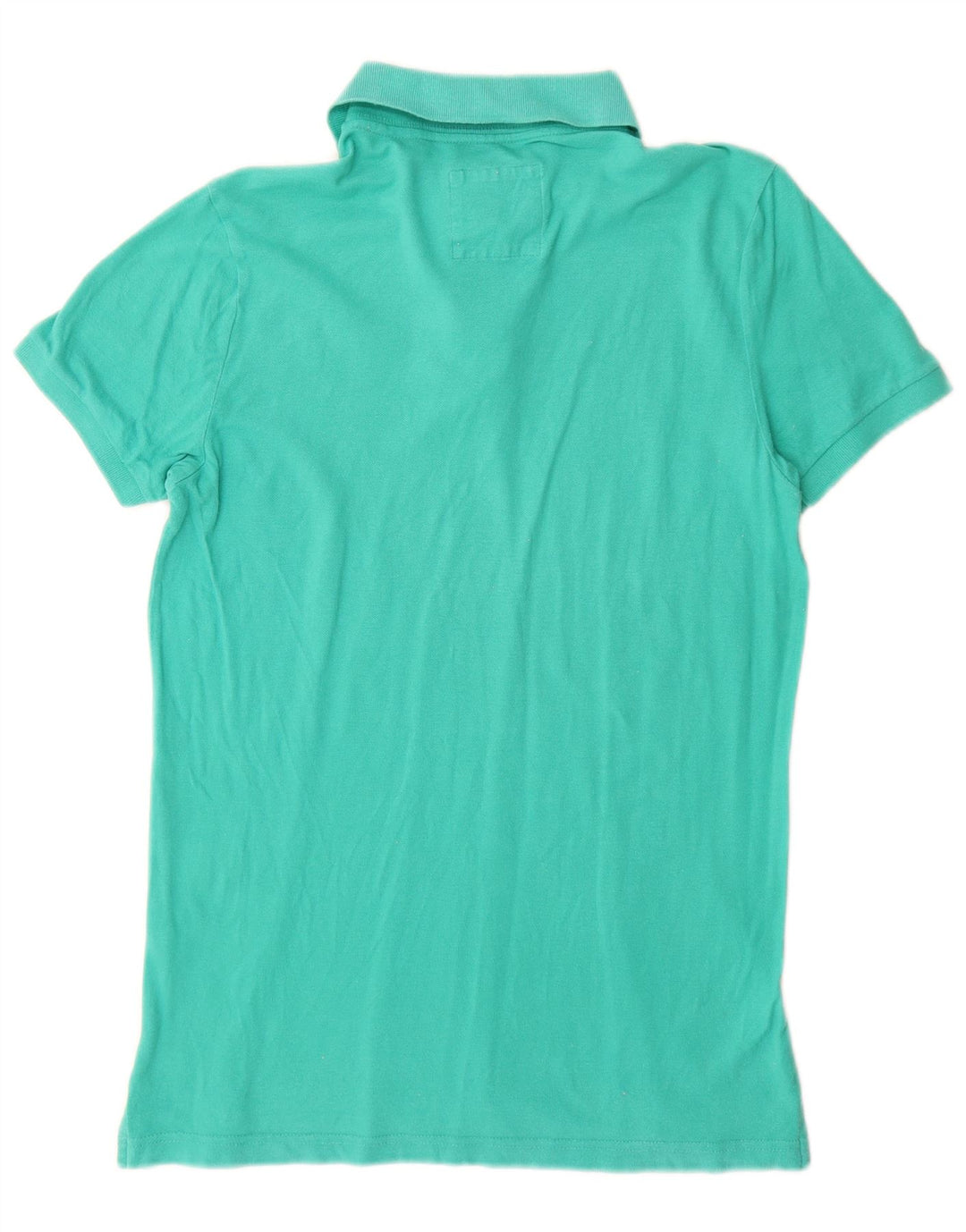Camisa polo masculina Hollister pequena turquesa