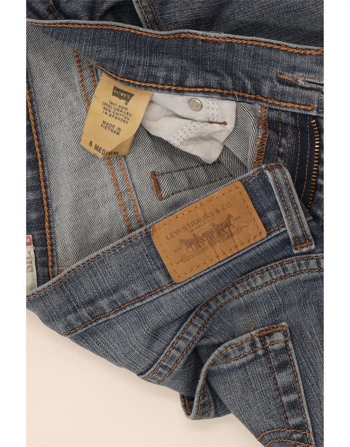 Calça jeans feminina Levi's 515 Bootcut US 6 médio W30 L31 azul algodão