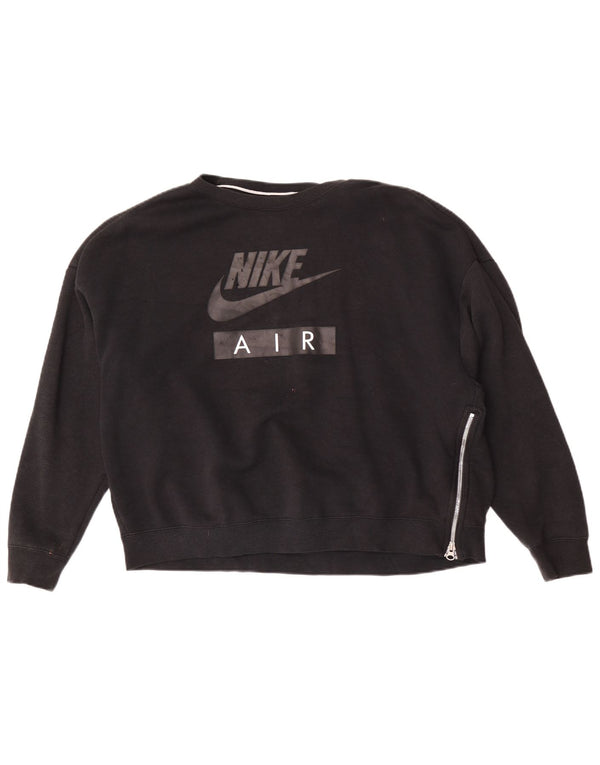 Moletom Nike Air Graphic Oversized Jumper UK 16 Grande Preto
