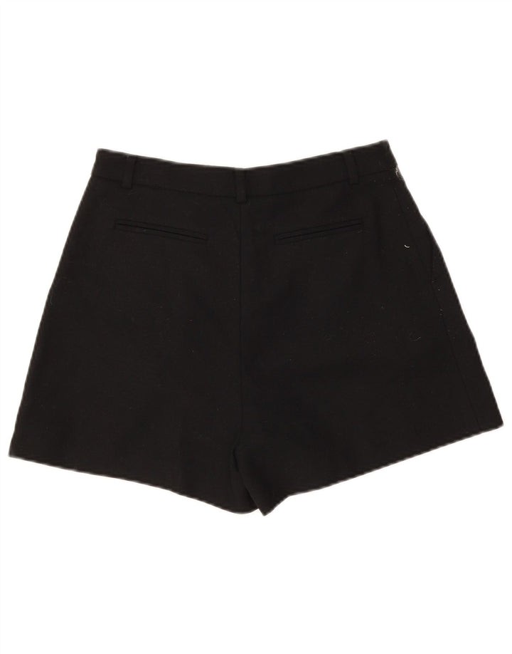 Shorts feminino Lazzari Pegged casual EU 40 médio W28 lã virgem preta